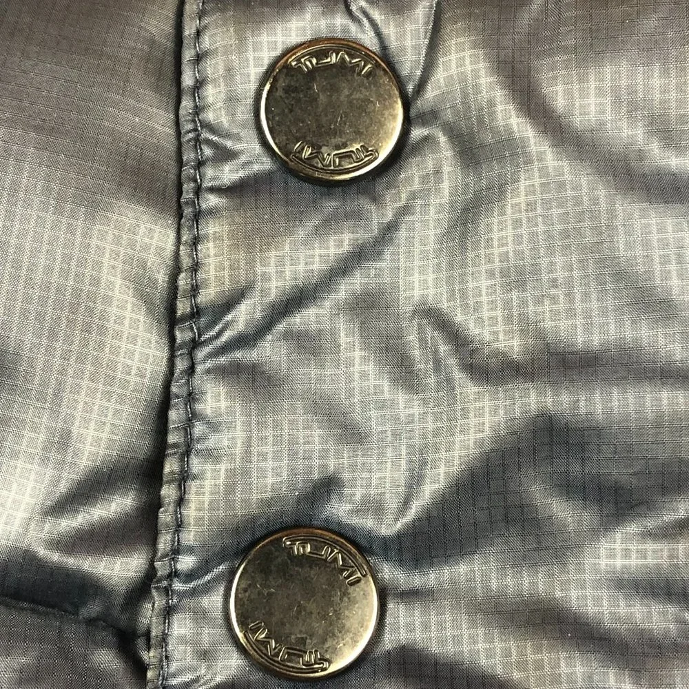 SOLD - Tumi Navy Blue Packable Down Puffer Jacket - Picture 16 of 17